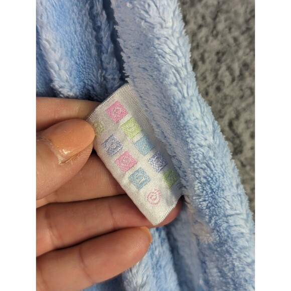 Chickpea Baby Blanket Blue White Stars Rare 28x38 Nursery Lovey Soft Replacement - Picture 2 of 5